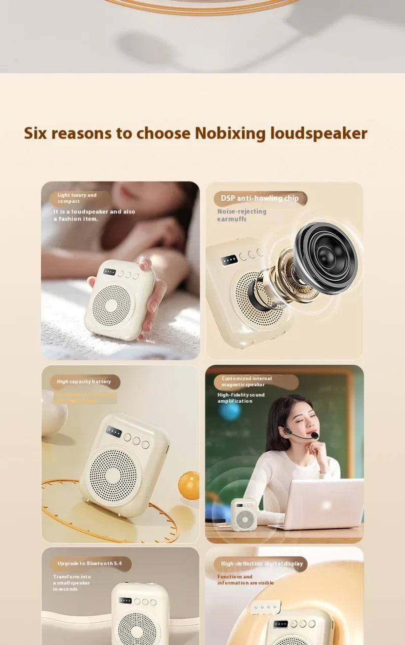 Rechargeable Bluetooth Voice Amplifier with Mic