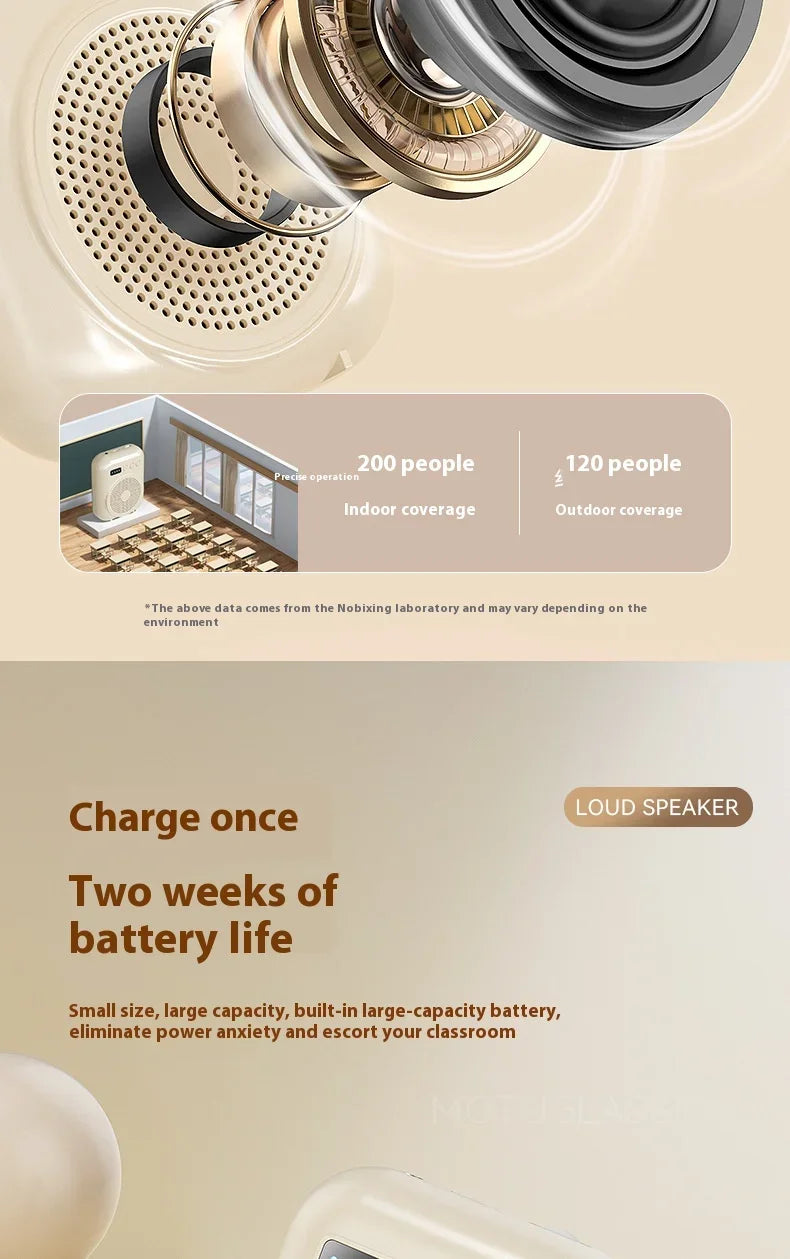 Rechargeable Bluetooth Voice Amplifier with Mic