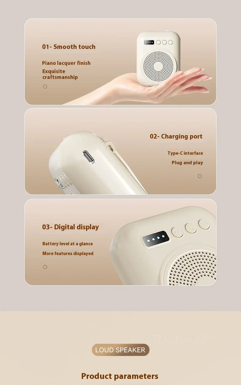 Rechargeable Bluetooth Voice Amplifier with Mic