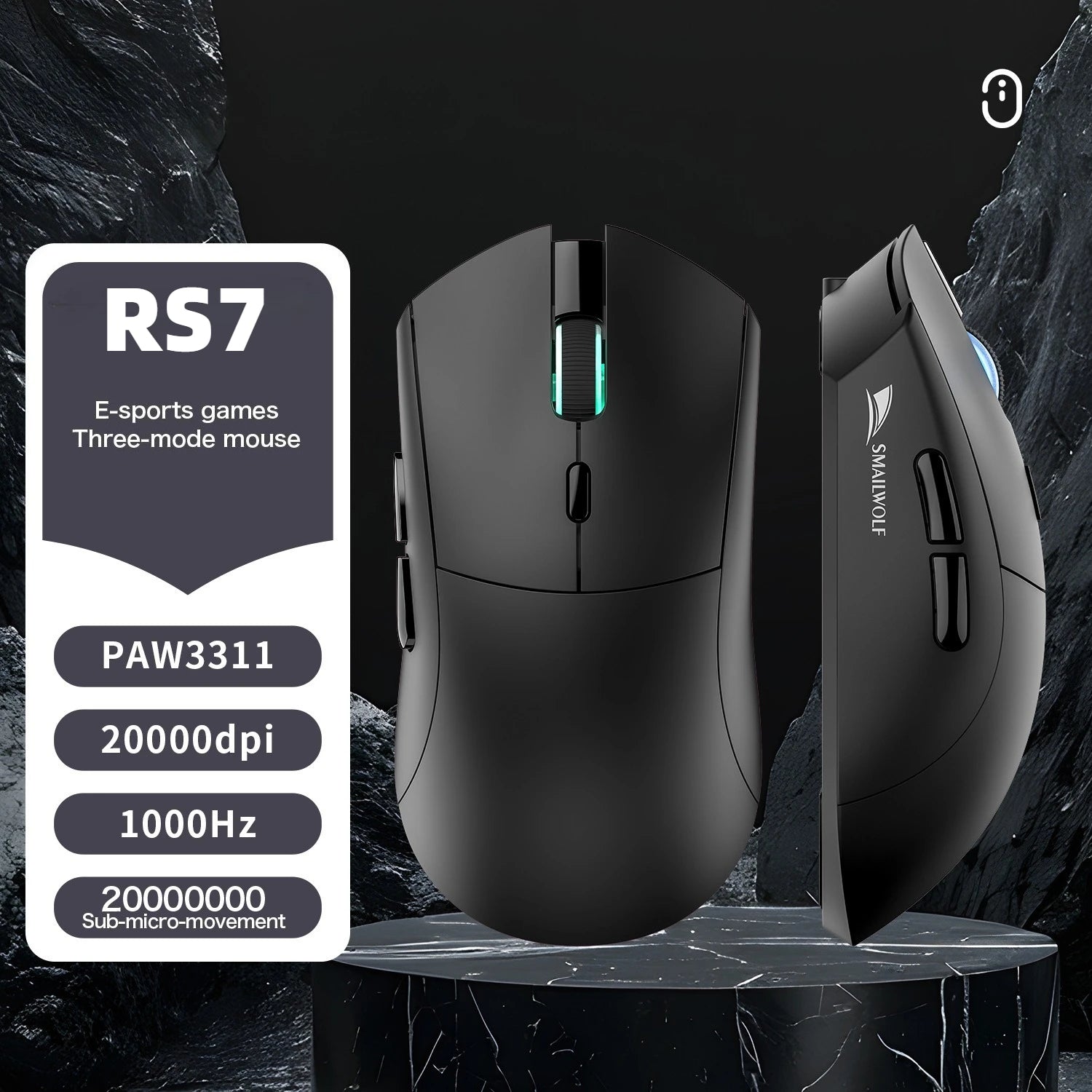 RS7 Tri-Mode Wireless Gaming Mouse