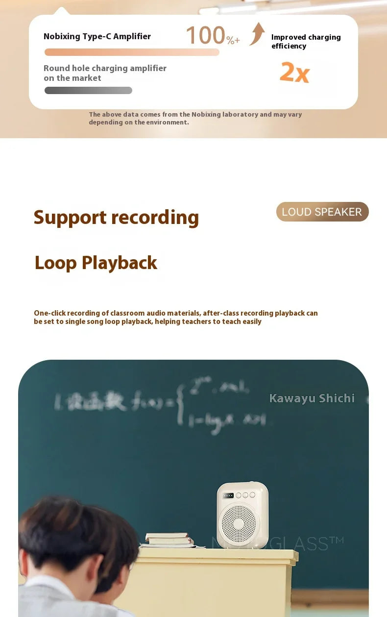 Rechargeable Bluetooth Voice Amplifier with Mic