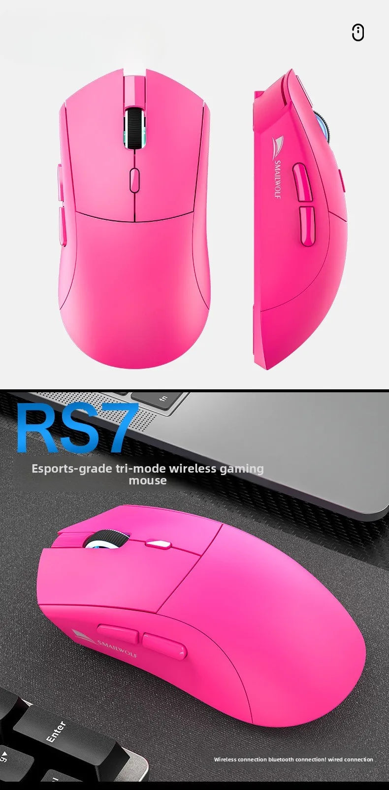 RS7 Tri-Mode Wireless Gaming Mouse