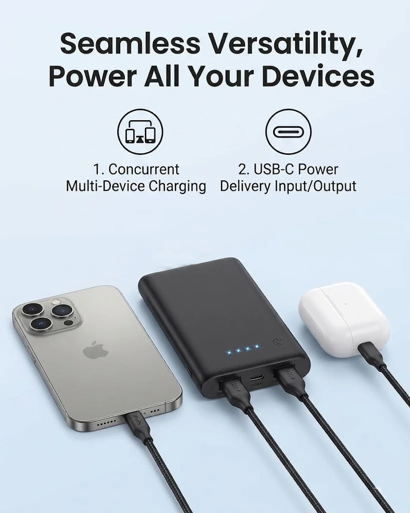 Pocket Travel Power Bank 8000mAh