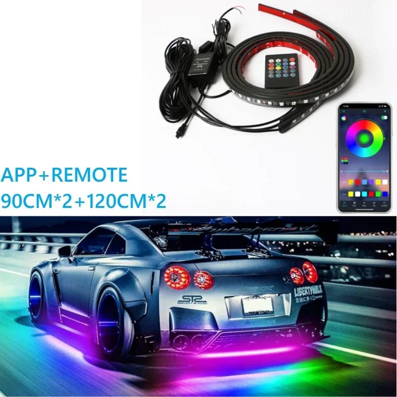 RGB Underglow LED Strip Lights with App Control