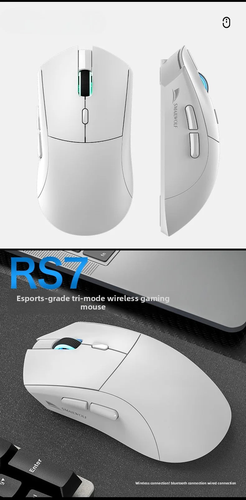 RS7 Tri-Mode Wireless Gaming Mouse
