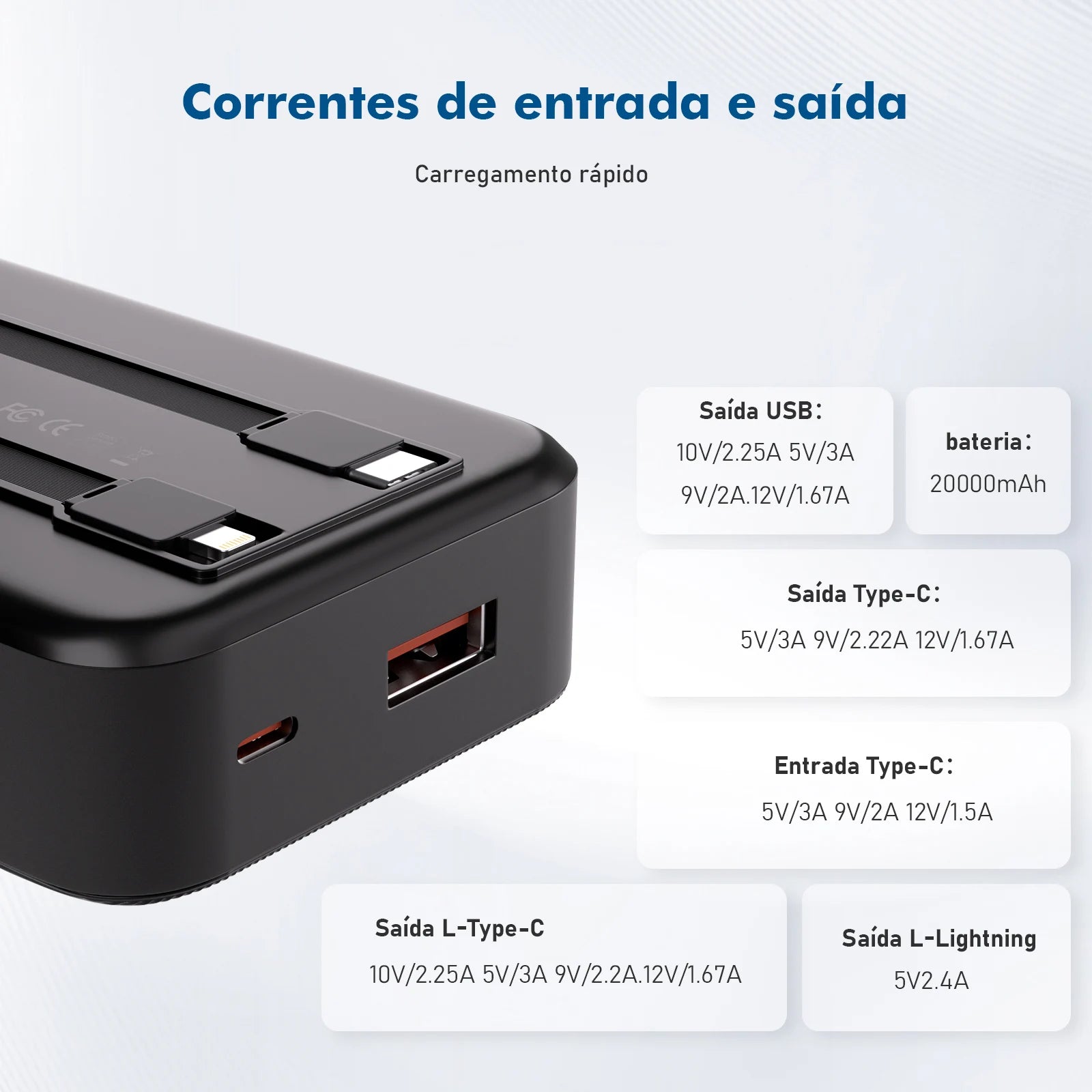 Coibeu 10000mAh 23W Portable Power Bank