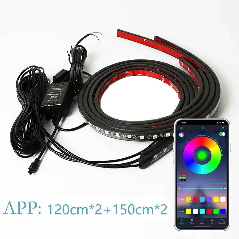 RGB Underglow LED Strip Lights with App Control