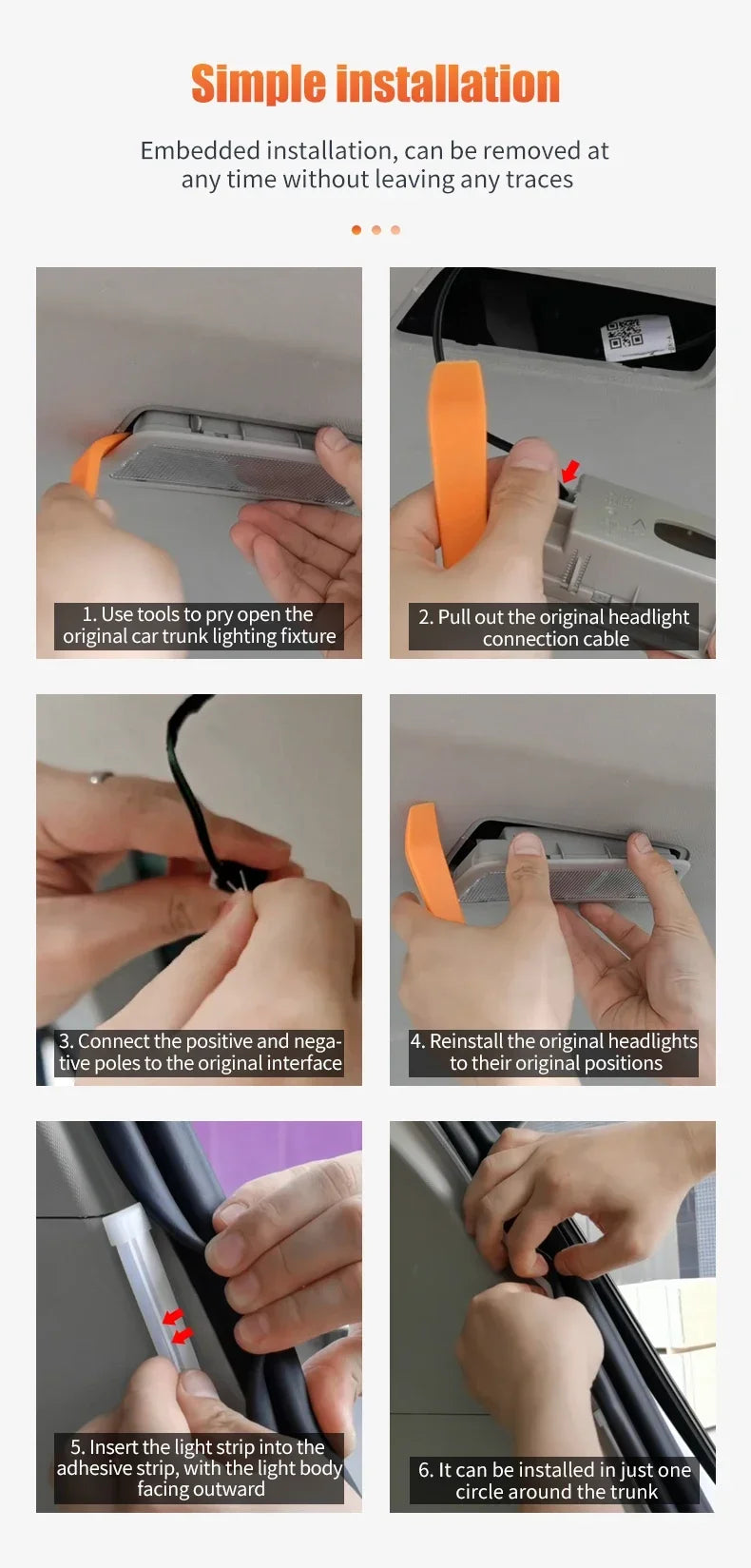 Auto-Sensing Tailgate LED Light Strip
