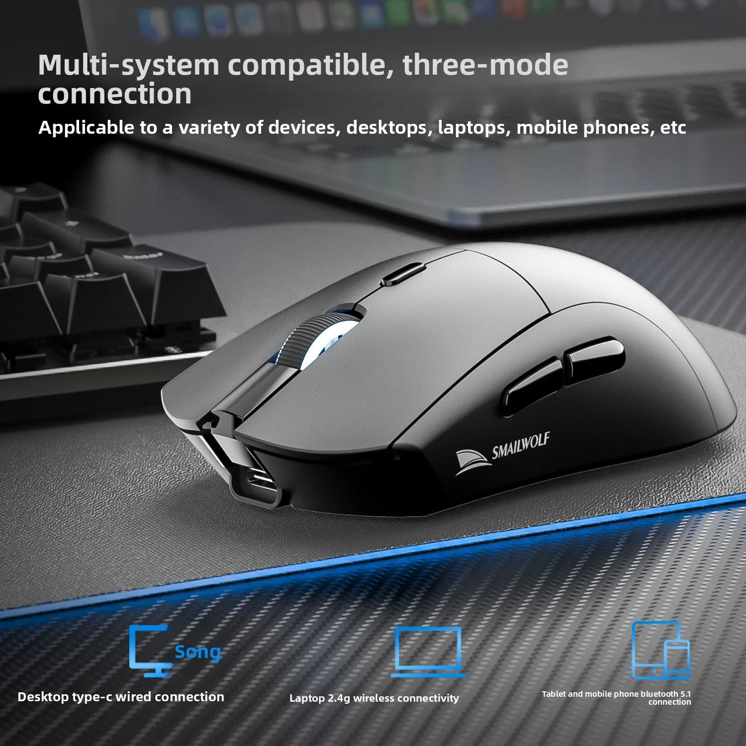 RS7 Tri-Mode Wireless Gaming Mouse