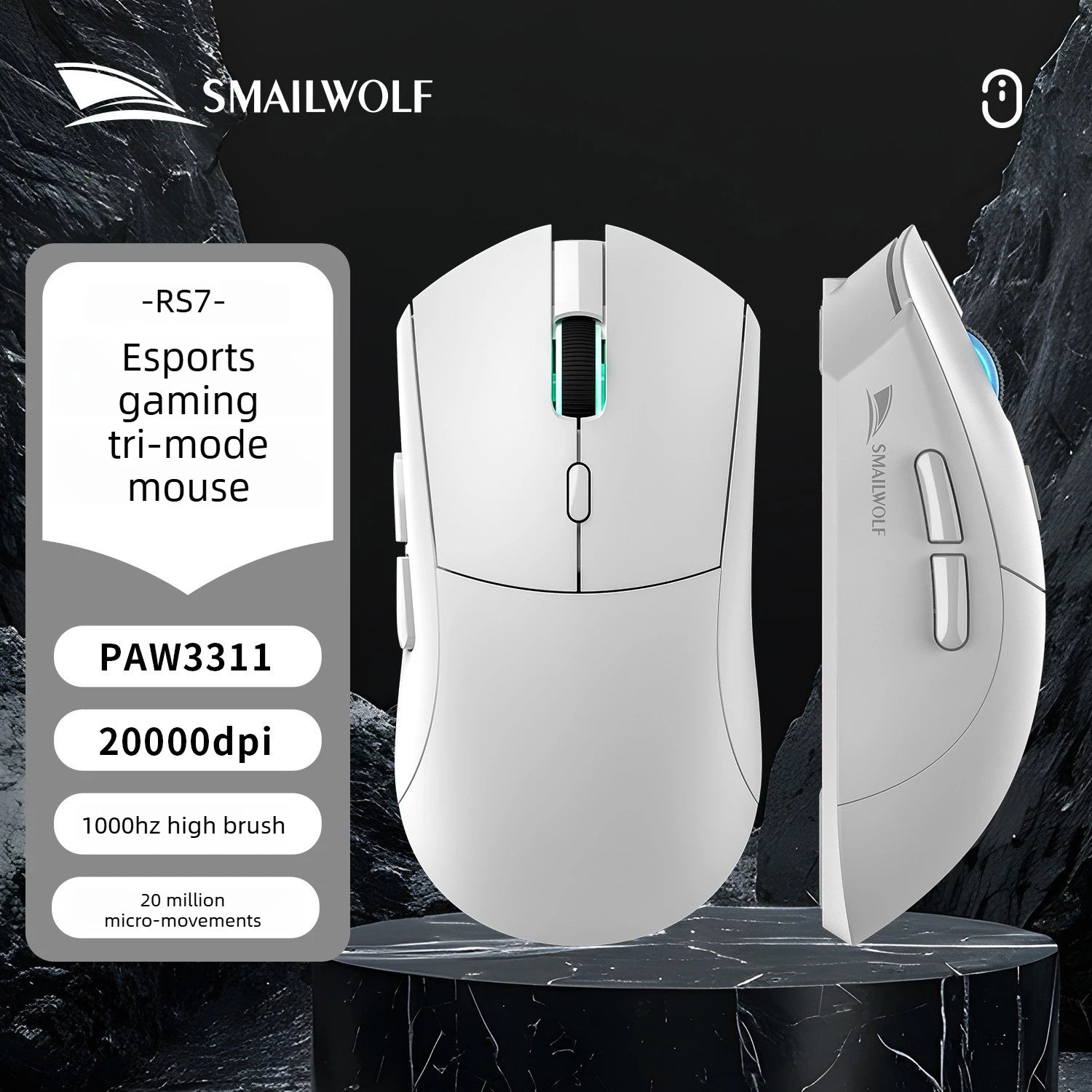 RS7 Tri-Mode Wireless Gaming Mouse